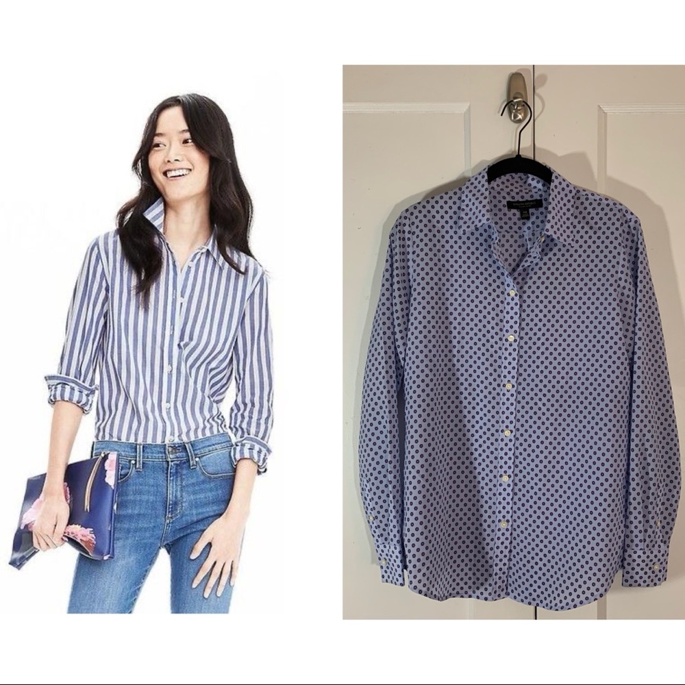 Banana Republic Dillion Shirt Ditsy Floral Top XS